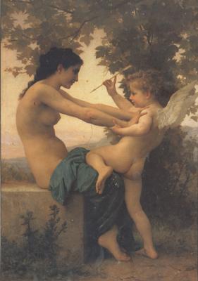 Adolphe William Bouguereau Young Girl Defending Herself against Eros (mk26)